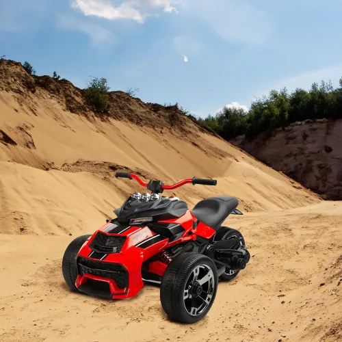 Električni quad s 3 kotača, crveni