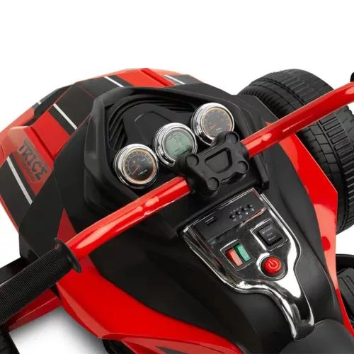 Električni quad s 3 kotača, crveni