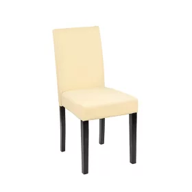 Kelly Esszimmerstuhl aus Leder in Beige
