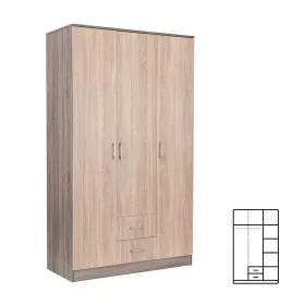 Kleiderschrank Miami, 120 x 205 cm, Sonoma-Eiche-York-Eiche