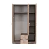 Kleiderschrank Miami, 120 x 205 cm, Sonoma-Eiche-York-Eiche