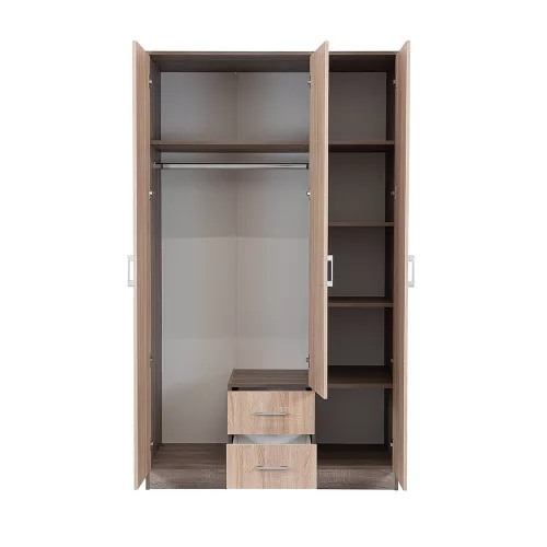 Kleiderschrank Miami, 120 x 205 cm, Sonoma-Eiche-York-Eiche