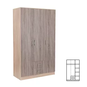 Kleiderschrank Miami, 120 x 205 cm, Eiche York-Sonoma