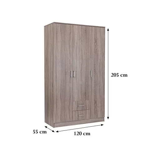 Ormar Miami 120x205 cm york hrast-york hrast