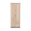 Miami gardróbszekrény 80x205 cm sonoma tölgy-yorki tölgy