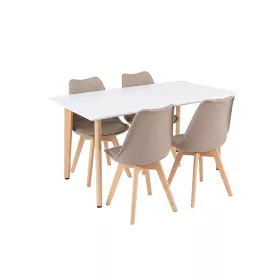 Silla 120 4+1 étkező garnitúra fehér-bézs