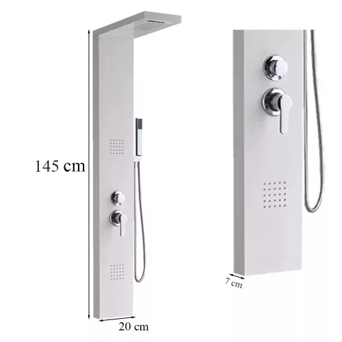 Malaga White hidromasszázs zuhanypanel