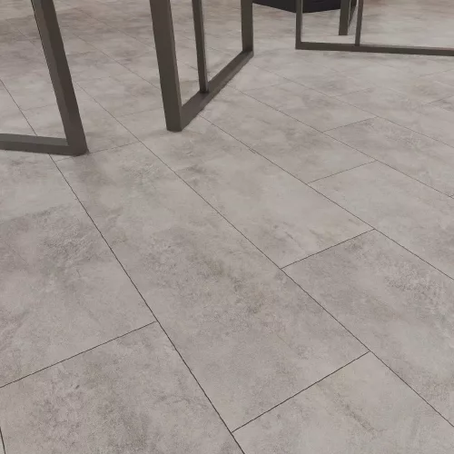Leziter Serona Vinyl-SPC-Bodenbelag in Steinoptik, Sandgrau