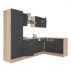 Yorki 280 Eckküchenschrank mit Regalen