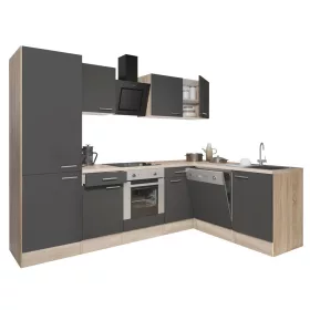 Yorki 280 Eckküchenschrank mit Regalen