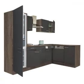   Yorki 280 Eckkücheneinheit mit Gefrierfach unten und Kühlschrank