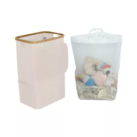 Szennyeskosár 100L bézs 44x33x67 cm