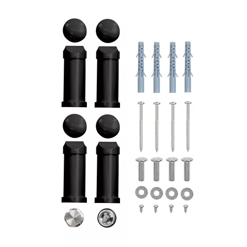 Íves törölközőszárító radiátor 1200x500 mm fekete