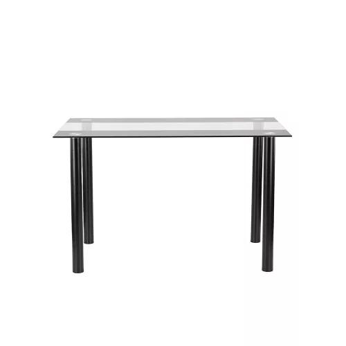 Riona 120 cm szögletes üveg étkezőasztal