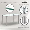 Karin 4+1 étkező garnitúra fehér-szürke