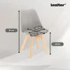 Zelma 4+1 étkező garnitúra fekete-szürke