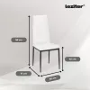 Denton 4+1 étkező garnitúra fehér-fekete