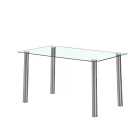 Berna 140 cm szögletes üveg étkezőasztal