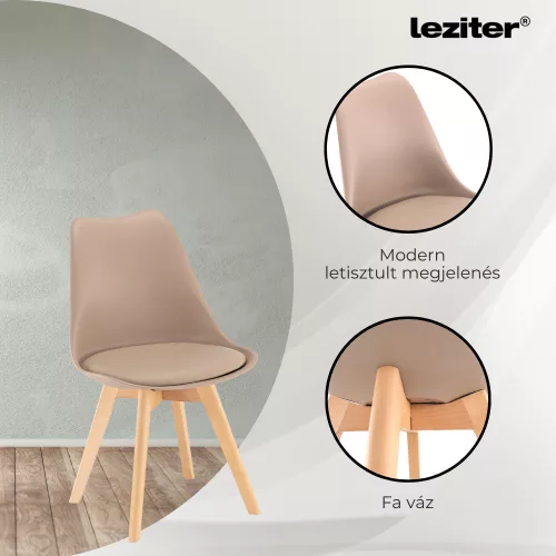 Lola 6+1 étkező garnitúra bézs-yorki tölgy