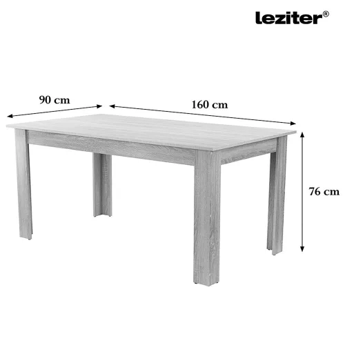 Lola 4+1 étkező garnitúra fekete-yorki tölgy