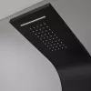Alegro Black hidromasszázs zuhanypanel, rozsdamentes acél