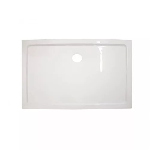 Modena Slim aszimmetrikus szögletes akril zuhanytálca, 80x120 cm