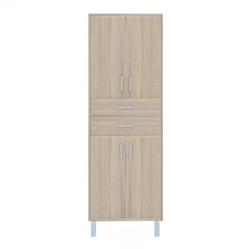 Nerva 60 magas szekrény 4 ajtóval, 2 fiókkal, sonoma tölgy