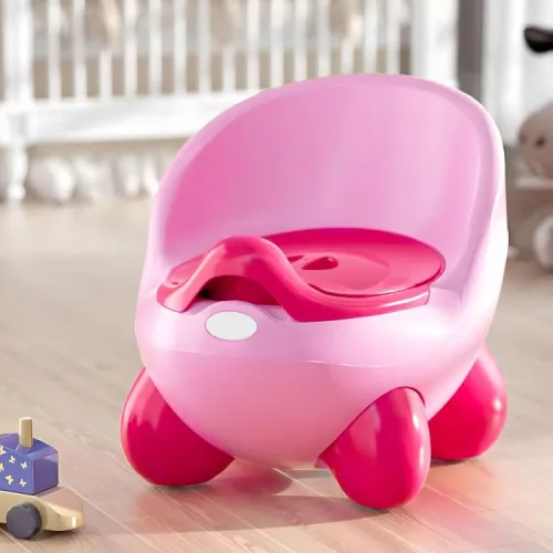 Bili kivehető betéttel, csúszásgátló lábakkal rózsaszín
