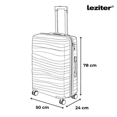 TraveLux Voyager großer Hartschalenkoffer 76x50x29 cm