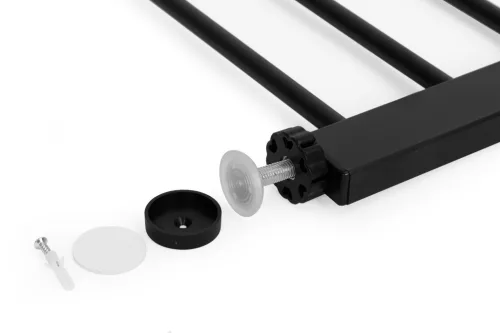 Biztonsági korlát 74-100 cm lépcsőkhöz és ajtókhoz fémből és fából