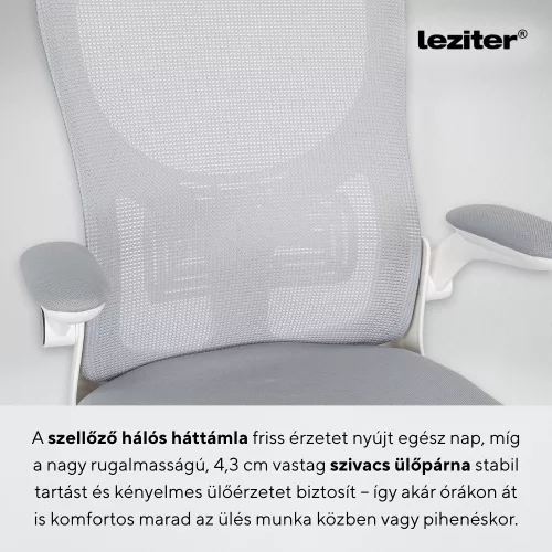 Flexo ergonomikus irodai forgószék deréktámasszal