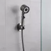 Kori 3 funkciós kézizuhany tömlővel tartóval szürke