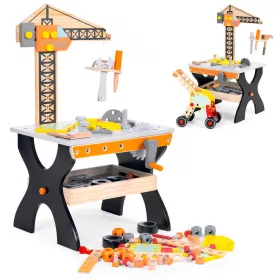 Kinder-Montagetisch aus Holz, DIY-Bank