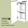 Trent függesztett oldal szekrény