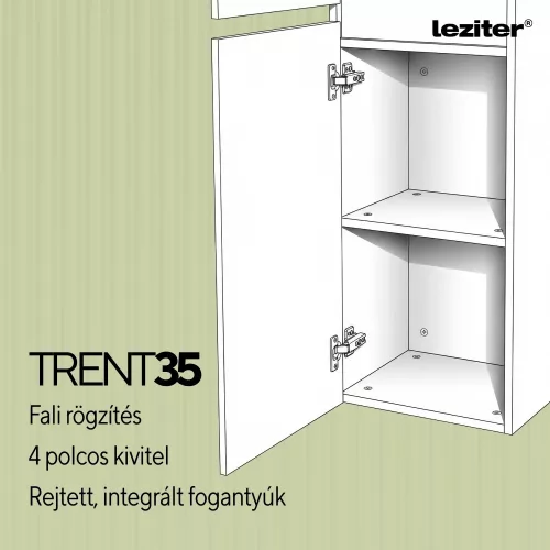 Trent függesztett oldal szekrény