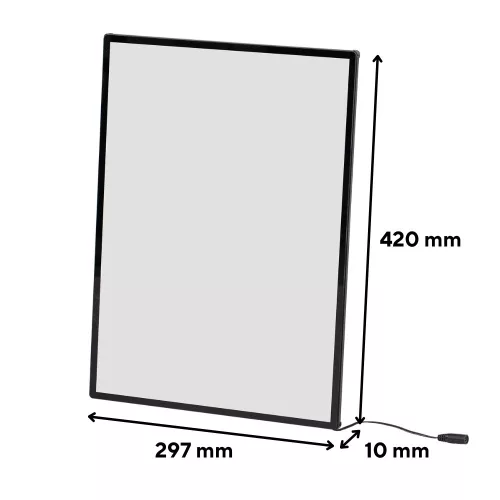 Plakátkeret led világítással 297x420 mm A3
