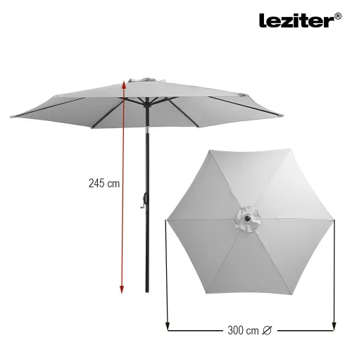 Solari kerti napernyő zöld 300 cm