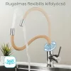 Corin freistehender Waschtischhahn mit flexiblem Auslauf, beige