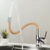 Corin freistehender Waschtischhahn mit flexiblem Auslauf, beige