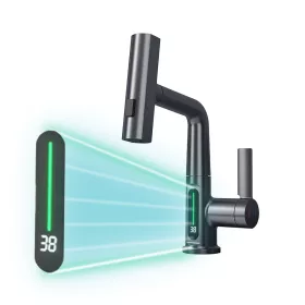   Mara Spültischarmatur mit Multifunktionskopf und Digitalanzeige