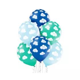 Balóny Cloud Fluffy Clouds Boy, 6 ks, 12 palcov (30 cm)