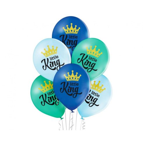 Király Little King léggömb, lufi 6 db-os 12 inch (30cm)