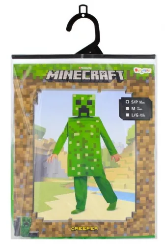 Klasický kostým Minecraft Creepera 3-4 roky