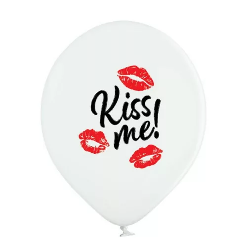 Balóny Kiss Me, Kiss, 6 ks, 30 cm