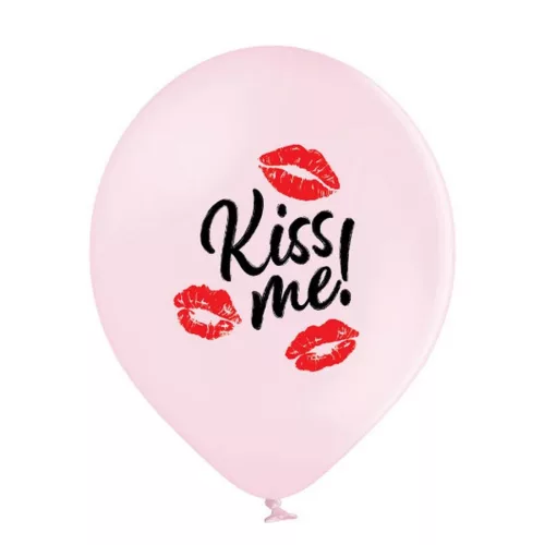Balóny Kiss Me, Kiss, 6 ks, 30 cm