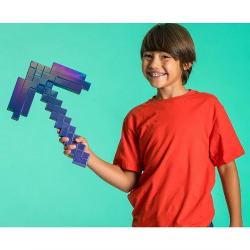 Minecraft dúhový krompáč 40 cm
