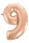 Rose Gold 9-es szám fólia lufi 92 cm