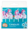 Einhorn-Regenbogen-Kuchenkerze, 5er-Set