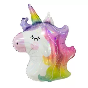 Unikornis Head fólia lufi 60 cm