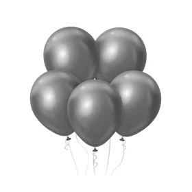 Sivi platinasti balon, 7 kom. 12 inča (30 cm)